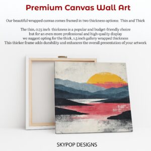Sunset Mountain Lake Art