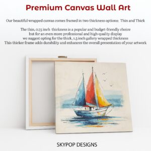 Colorful Sailboat Art