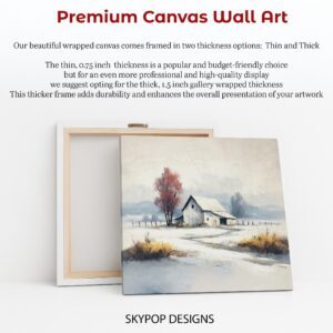 Winter Barn Art