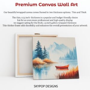 Misty Mountain Lake Art