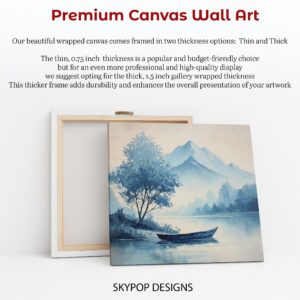 Serene Lake Mountain Art