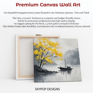 Yellow Tree Lake Art