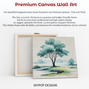 Serene Tree Lake Art