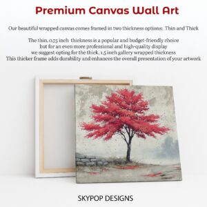 Red Maple Tree Art