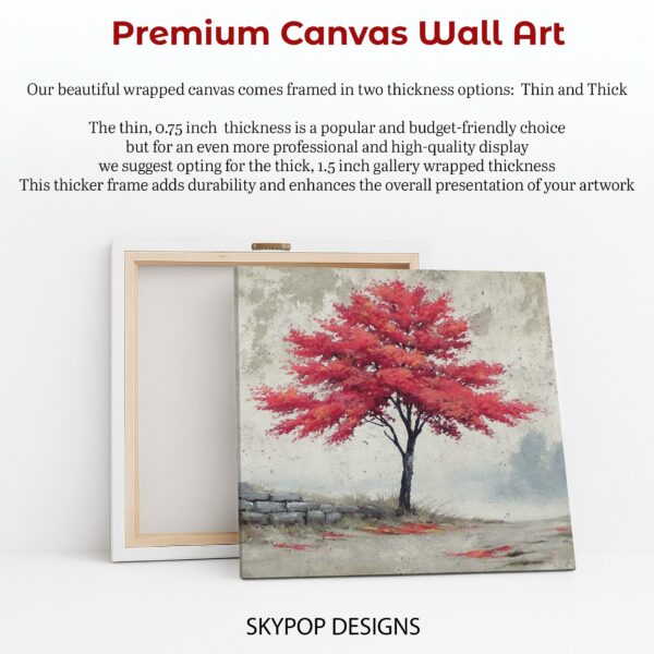Red Maple Tree Art