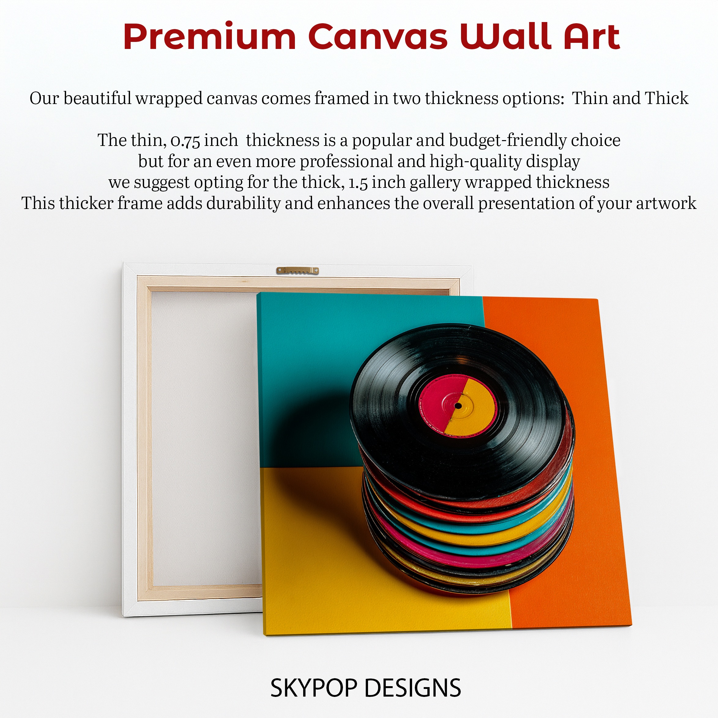 6.jpg Vinyl Record Stack Art