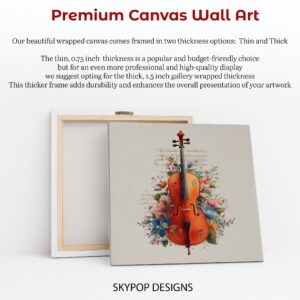 Violin Floral Symphony Art