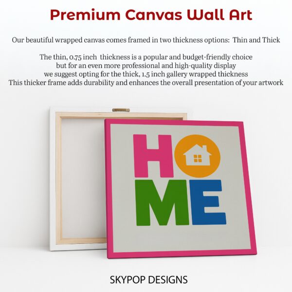 Colorful Home Typography Art