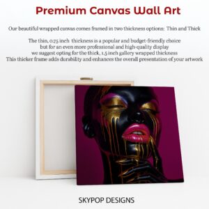 Liquid Gold Face Art