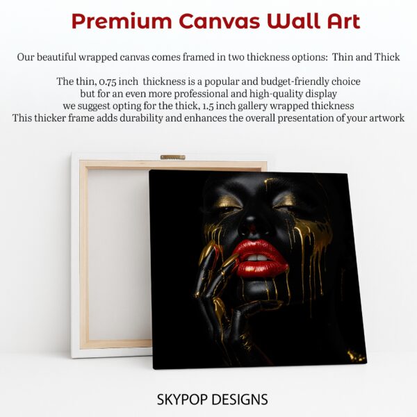 Golden Drip Glamour Art