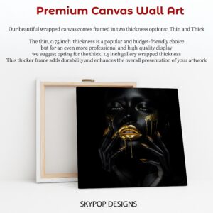 Golden Lips Art