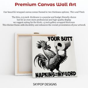 Rooster Toilet Paper Art