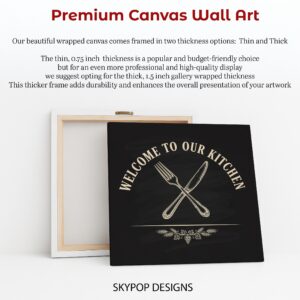 Rustic Kitchen Welcome Sign Art