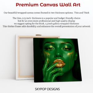 Emerald Gold Glamour Art