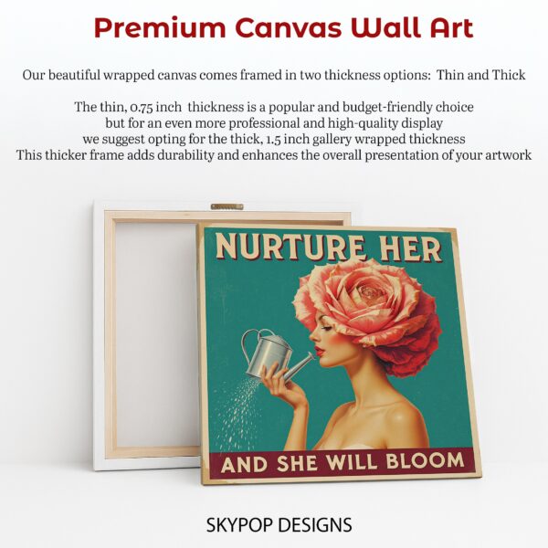 Nurturing Rose Woman Art