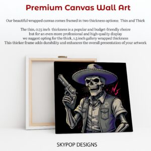 Gunslinger Skull Art