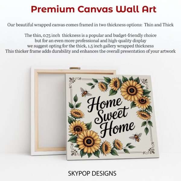 Sunflower Home Sweet Home Art