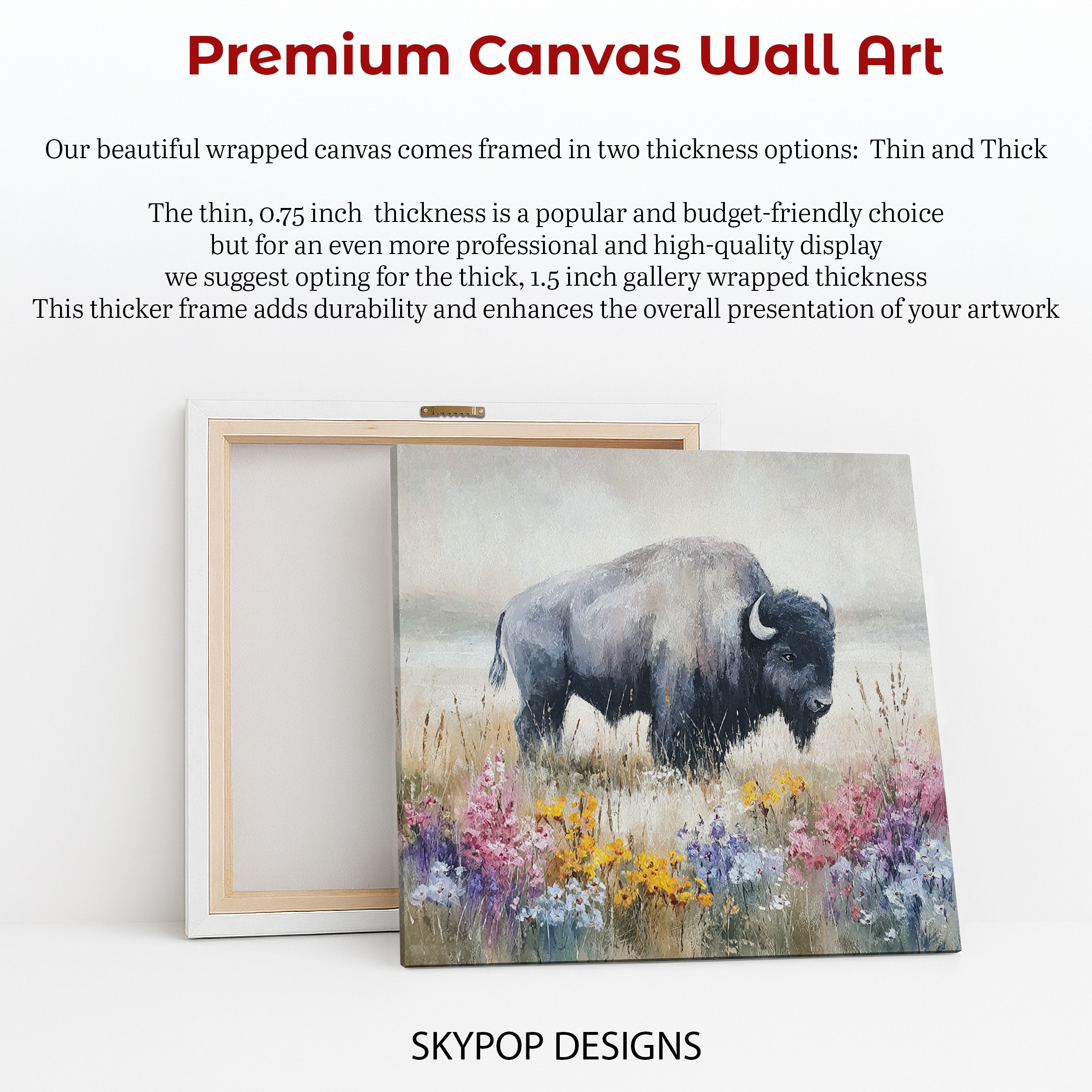 6.jpg Bison Wildflower Art