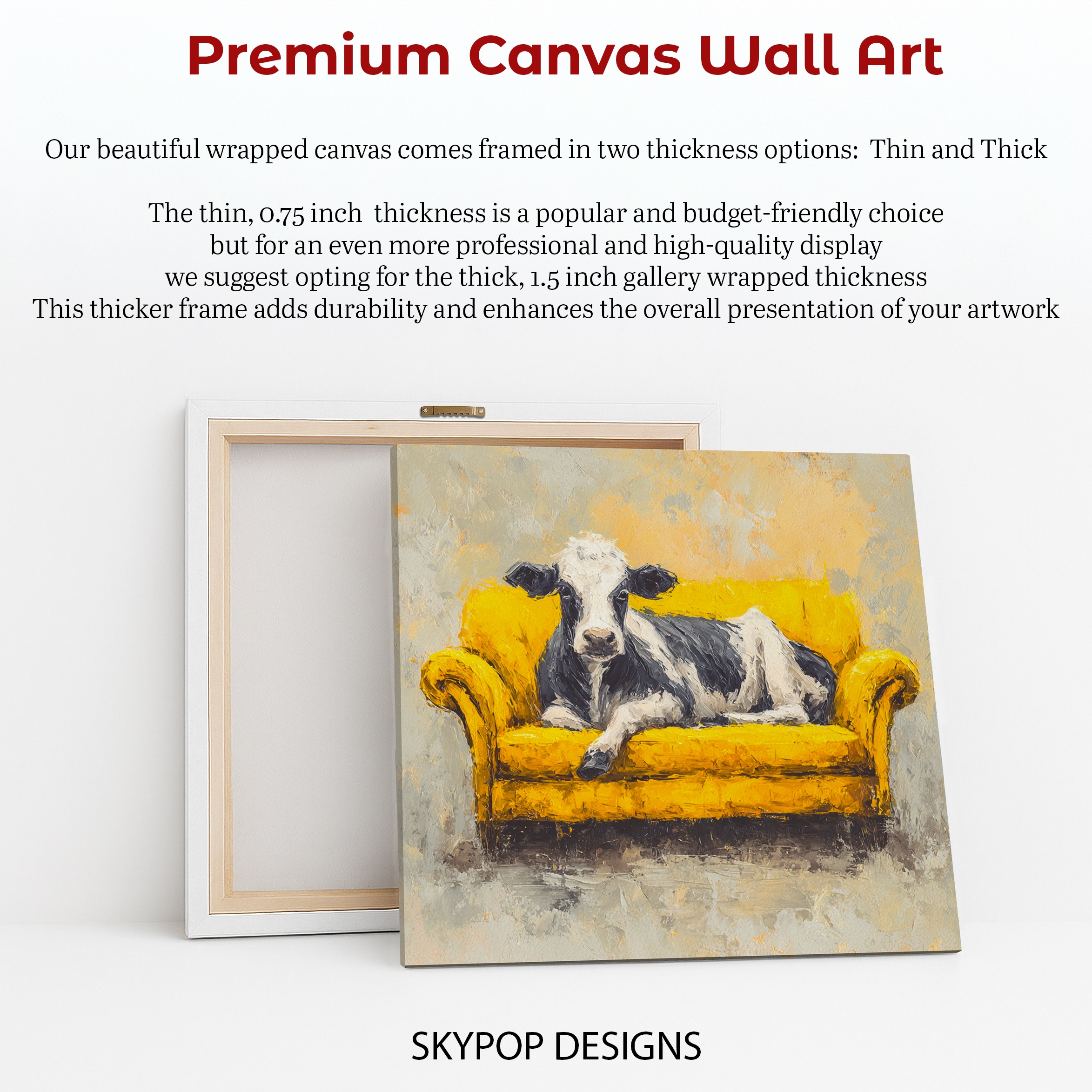 6.jpg Cow on Yellow Couch Art