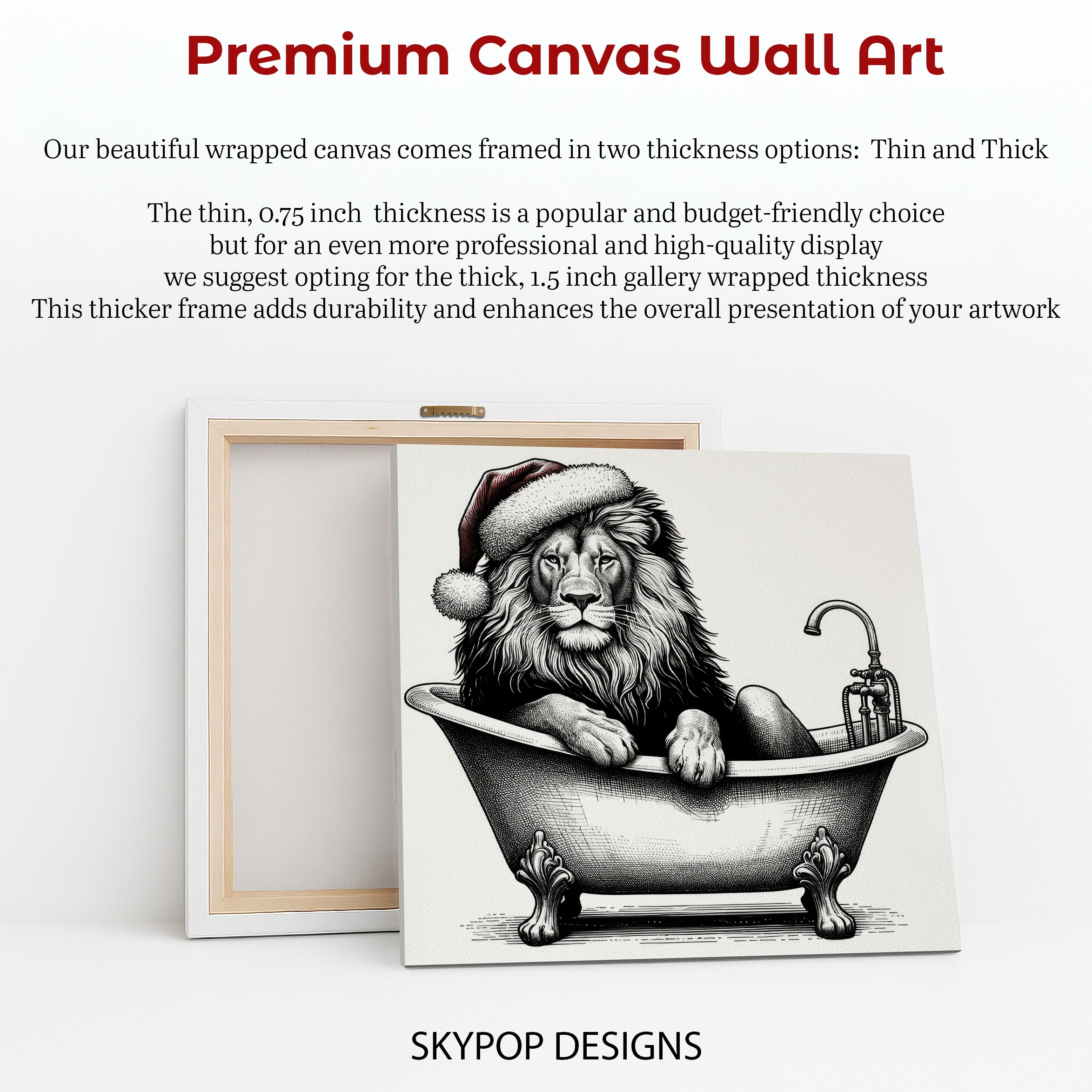 6.jpg Lion Christmas Bath Art
