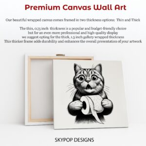 Cat Toilet Paper Art