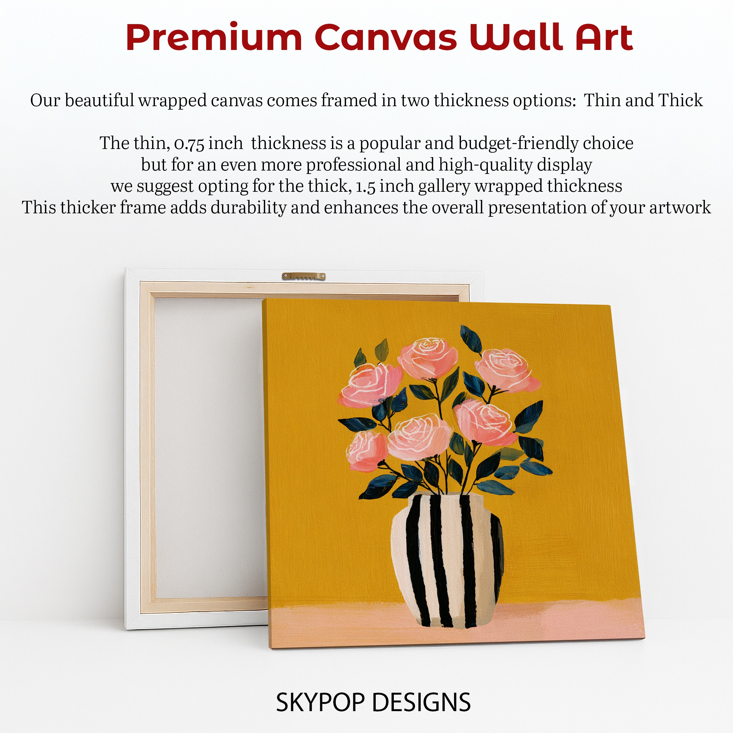 6.jpg Striped Vase Rose Art