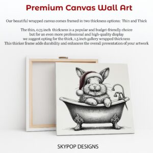 Bunny Bath Time Art