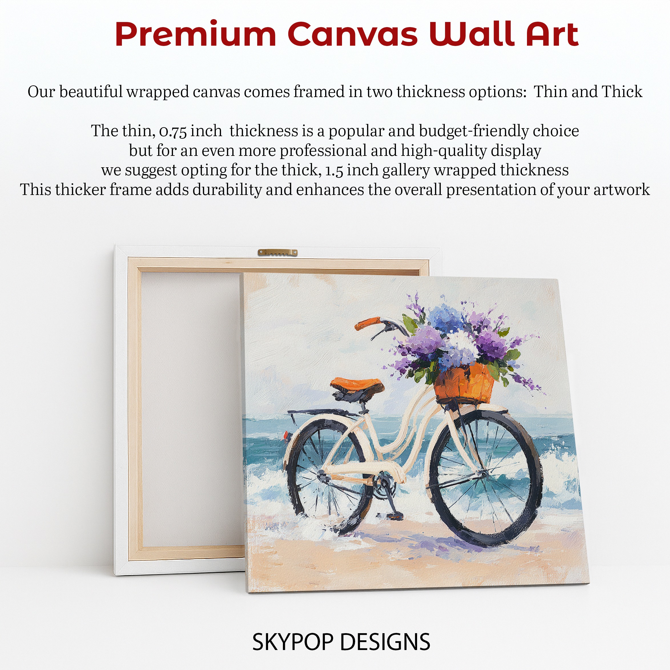 6.jpg Seaside Bicycle Bouquet Art