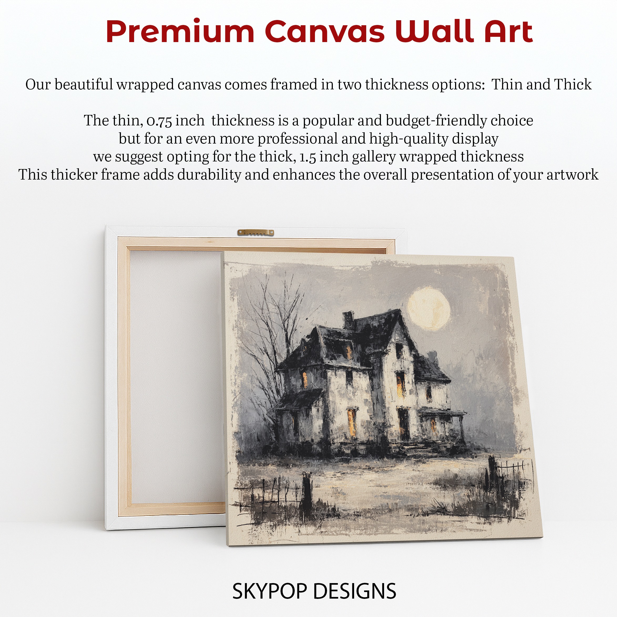 6.jpg Haunted Farmhouse Night Art