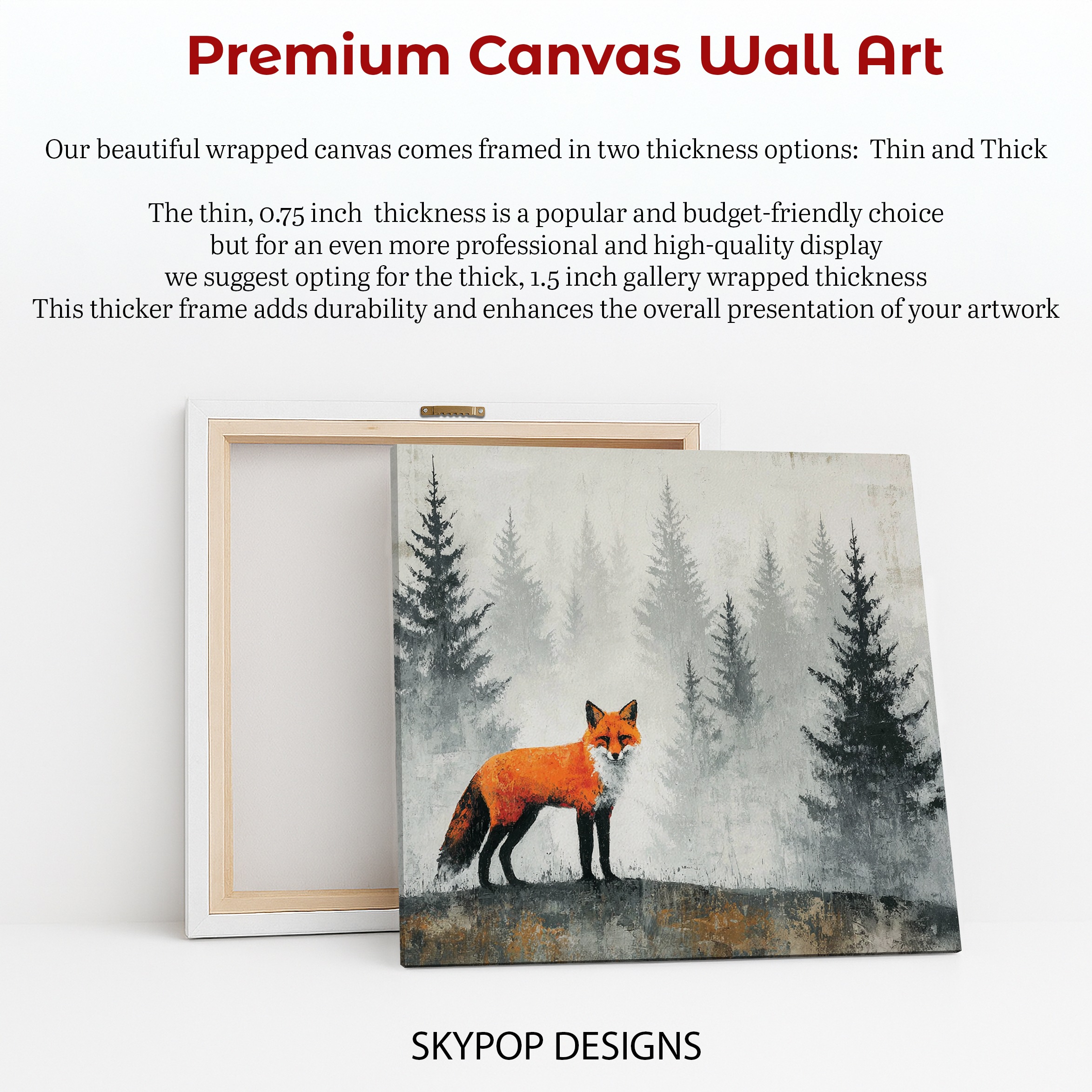 6.jpg Fox in Misty Forest Art