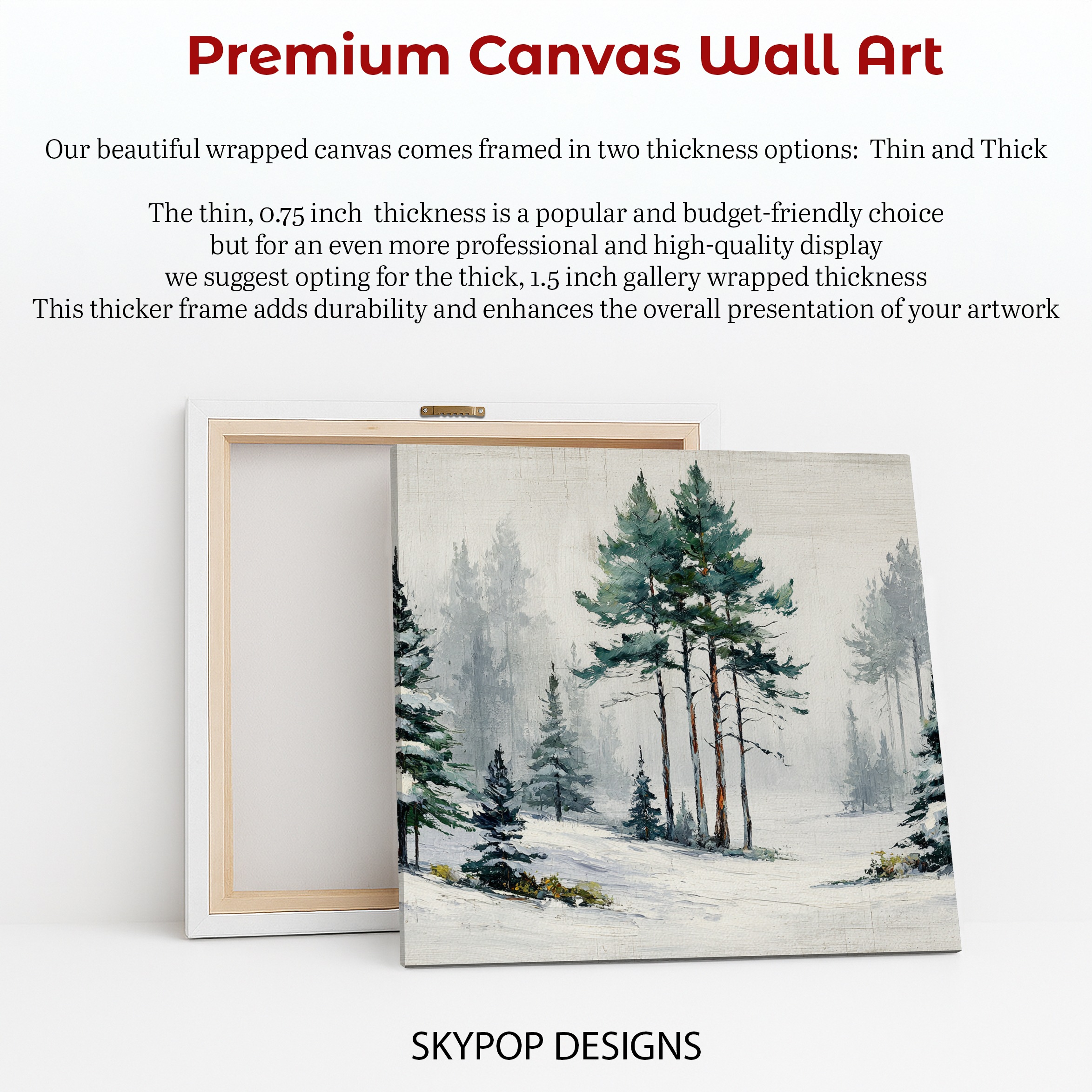6.jpg Winter Pine Forest Art