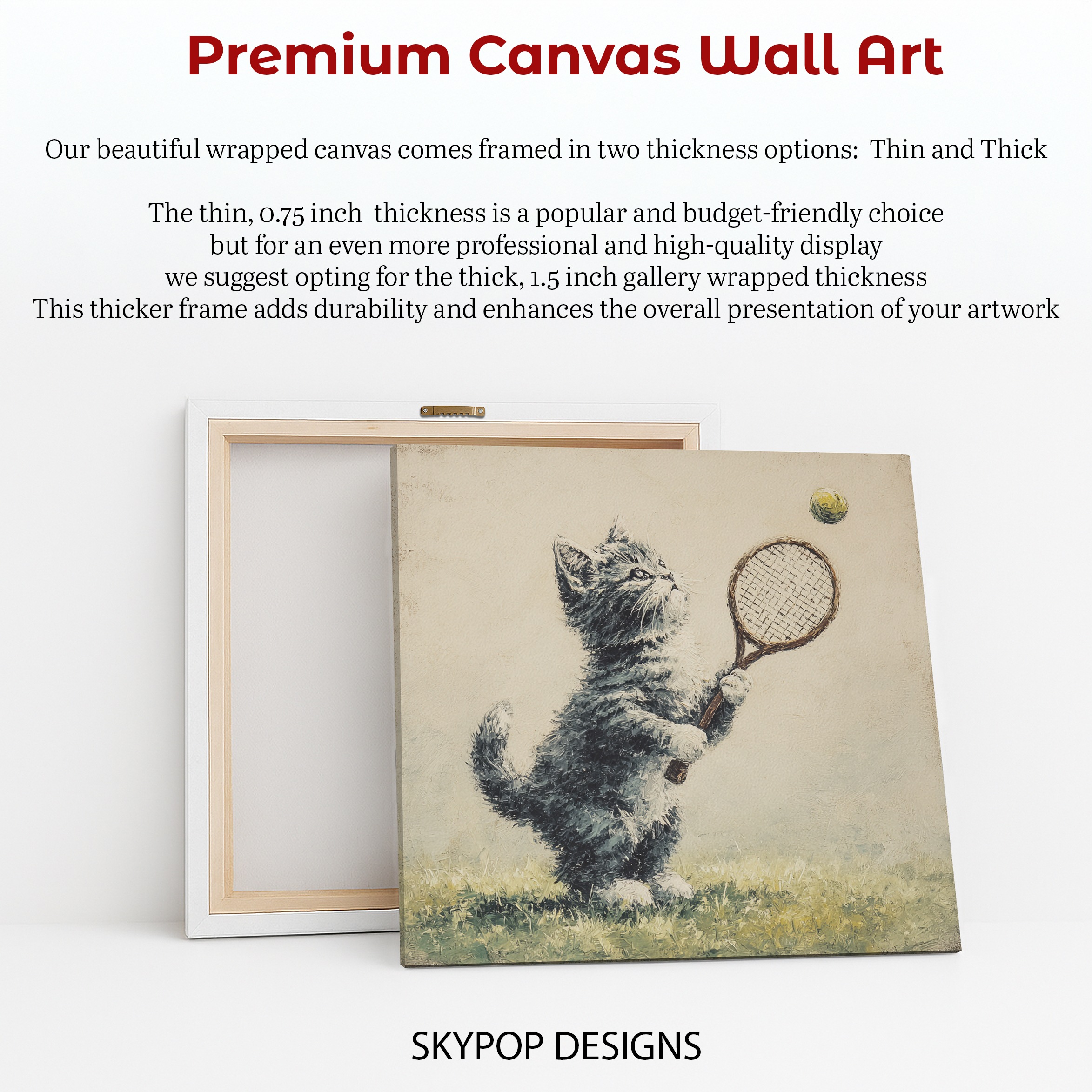 6.jpg Cat Tennis Wall Art