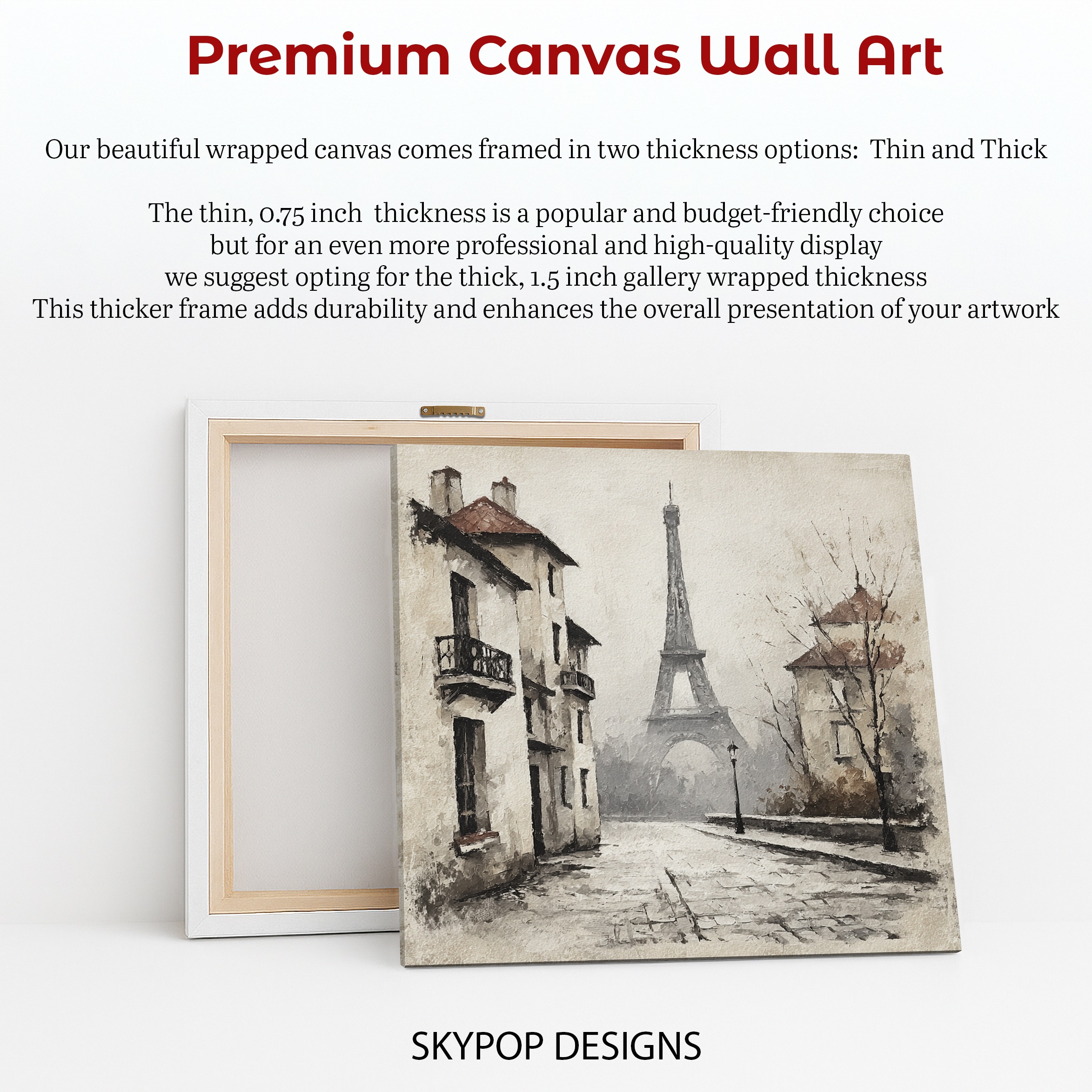 6.jpg Parisian Street Eiffel Tower Art