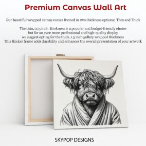 Highland Cow Robe Art