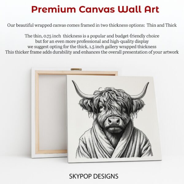 Highland Cow Robe Art