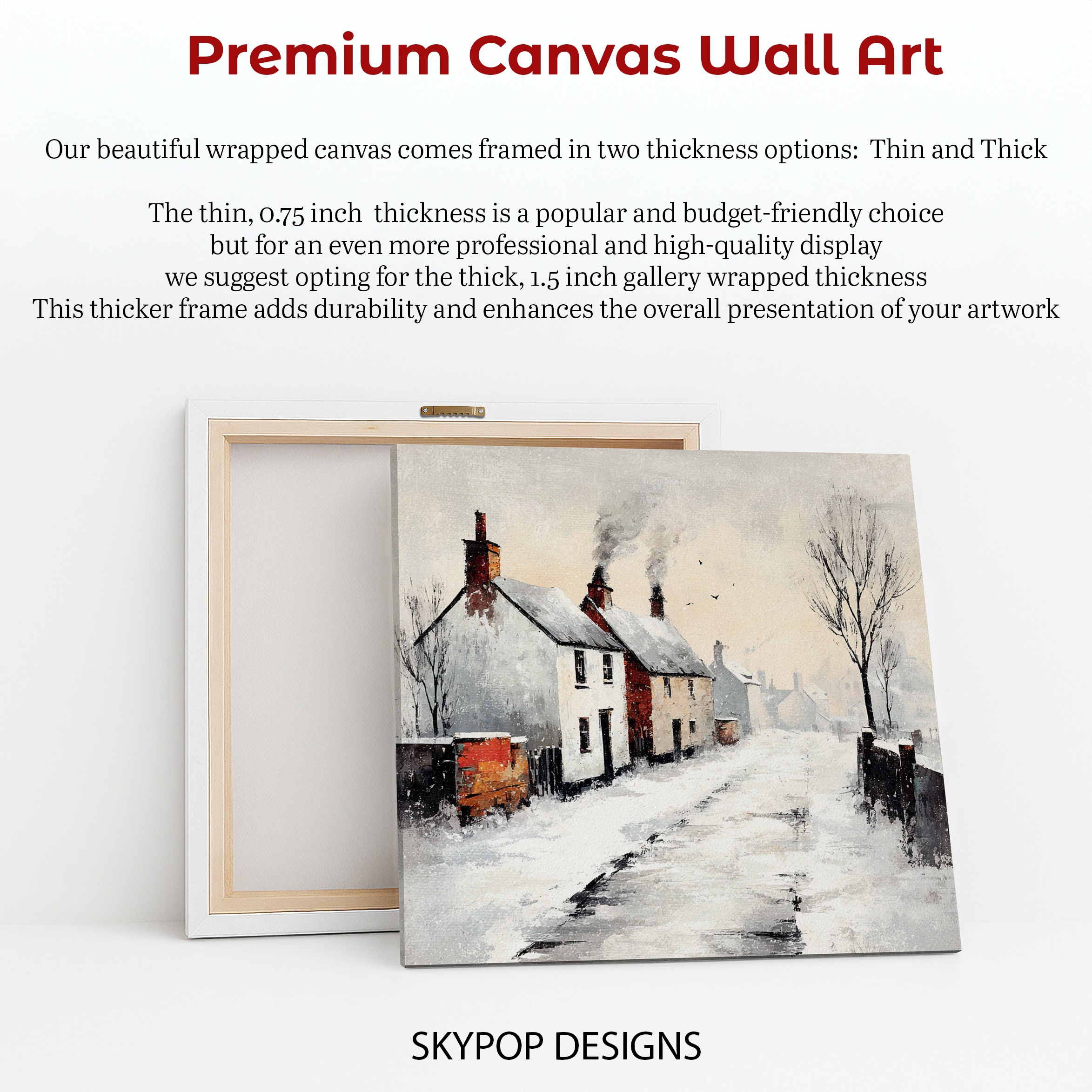6.jpg Snowy Village Art