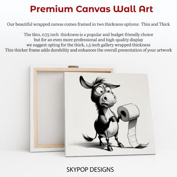 Donkey Toilet Paper Art
