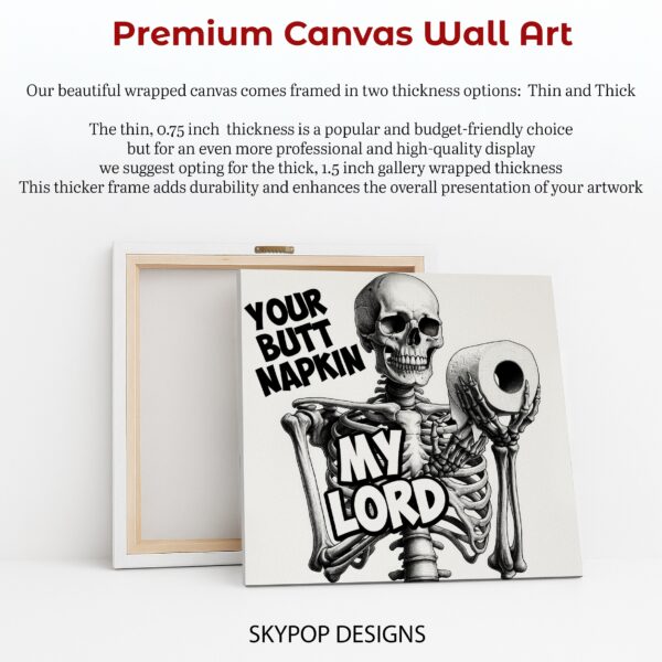 Skeleton Toilet Paper Lord Art