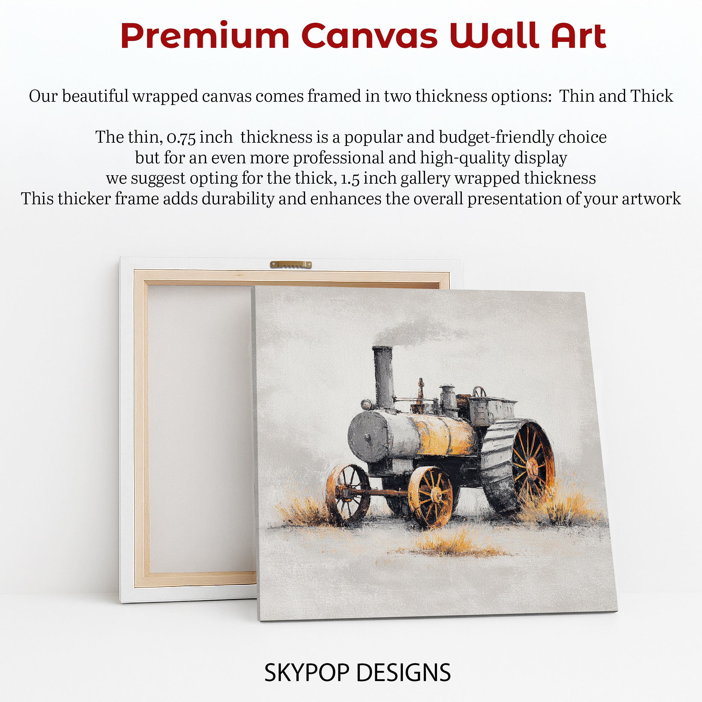 6.jpg Vintage Steam Tractor Art