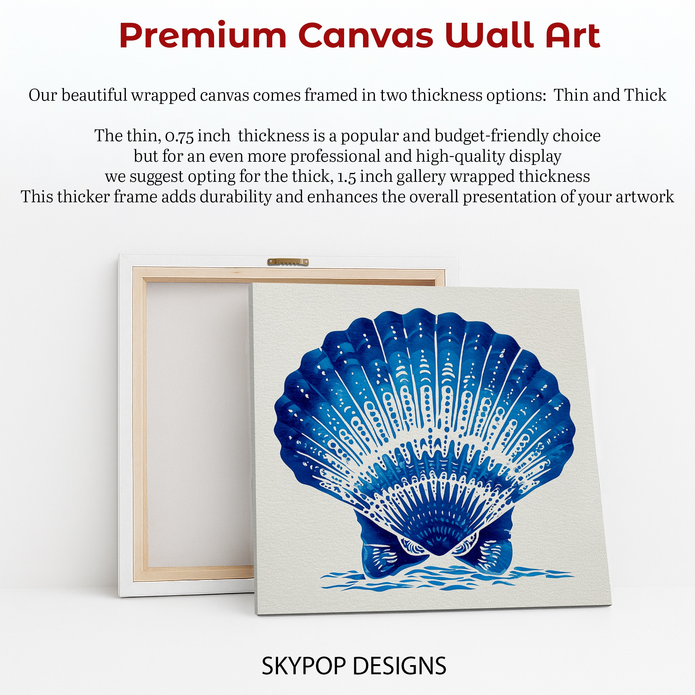 6.jpg Blue Seashell Art