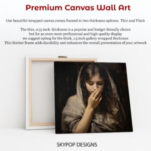 Melancholy Gaze Portrait Art