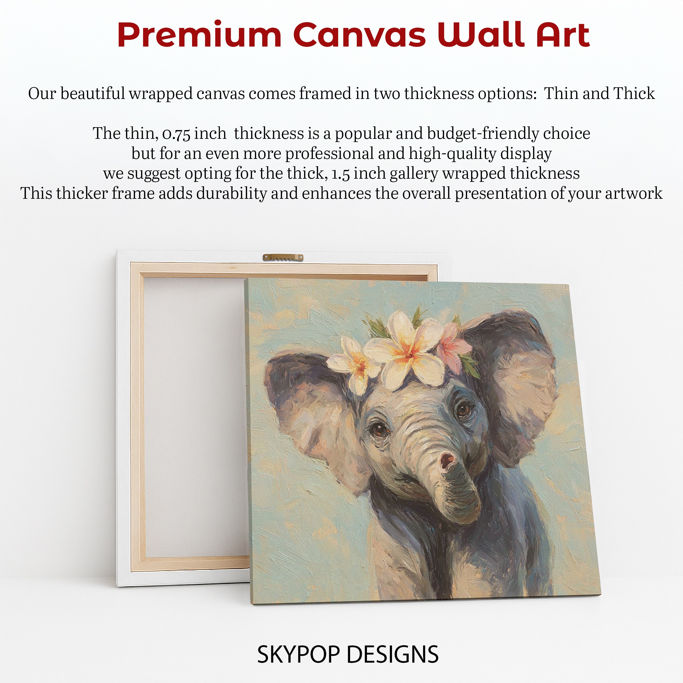 6.jpg Baby Elephant Flower Art