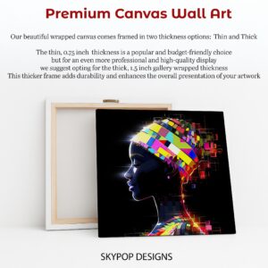 African American Profile Art