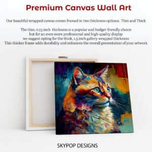 Vibrant Cat Art