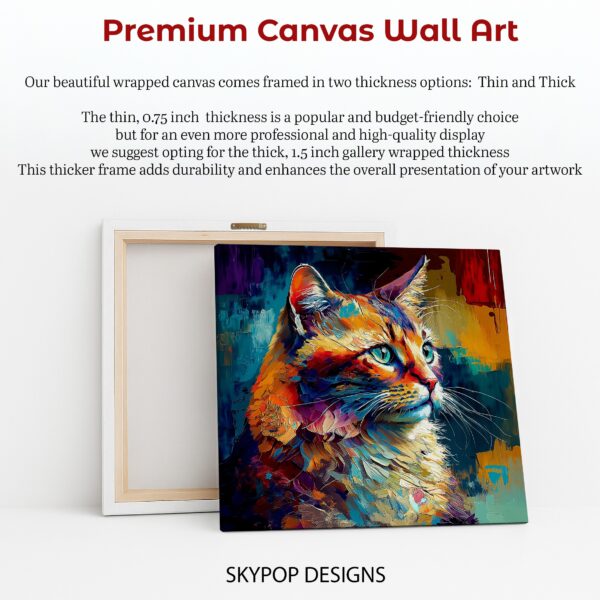 Vibrant Cat Art