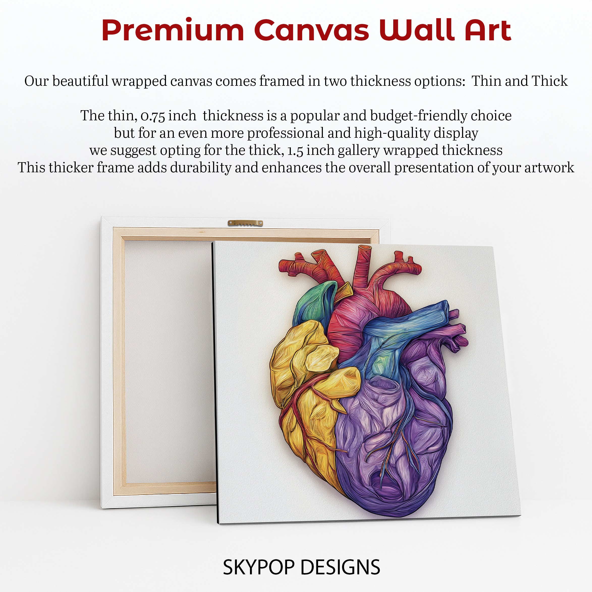 6.jpg Colorful Heart Anatomy Art