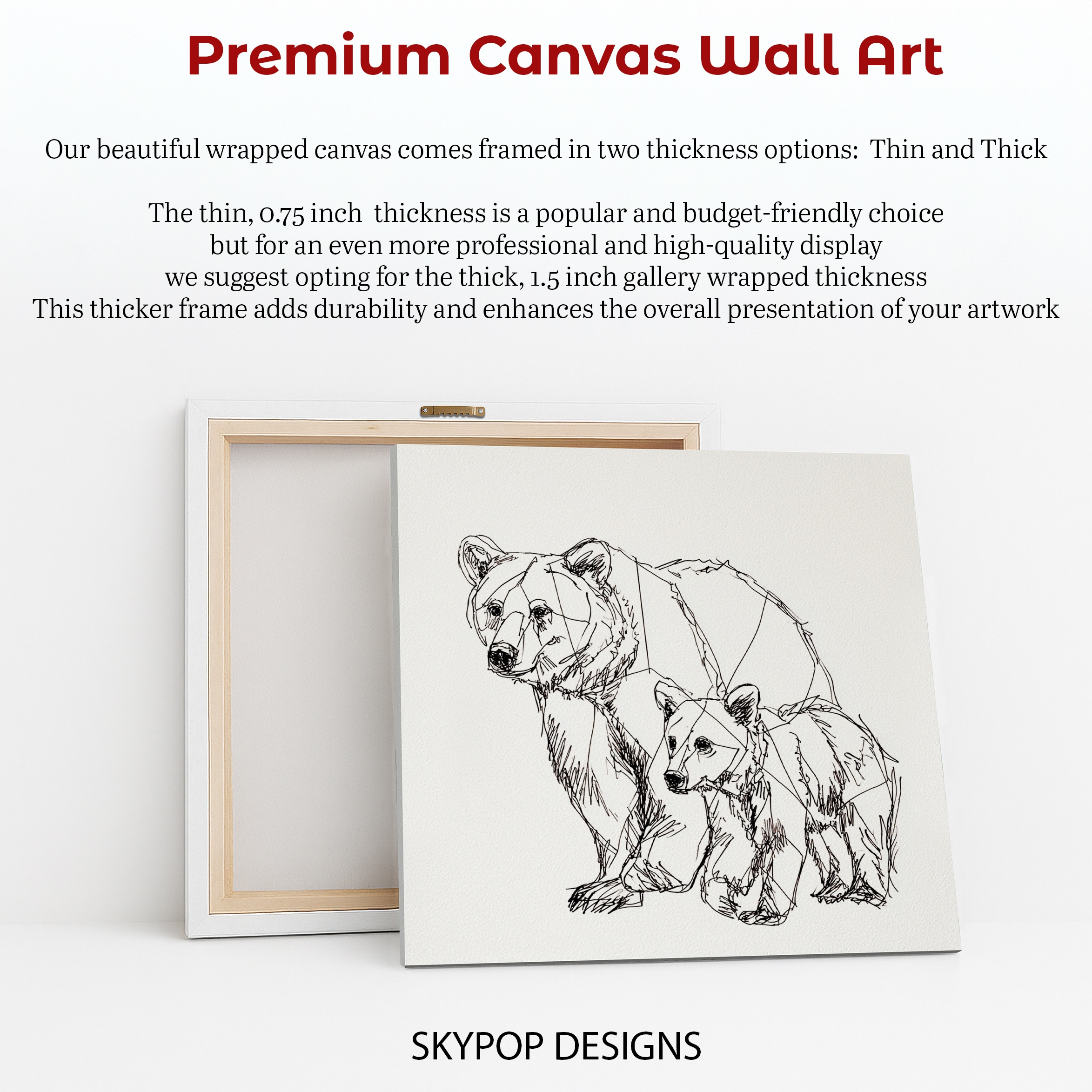 6.jpg Bear and Cub Sketch Art