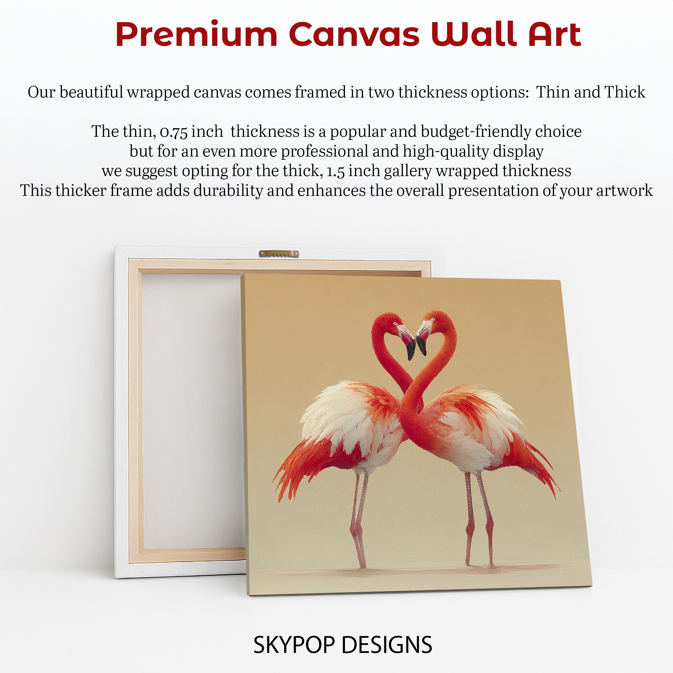 6.jpg Flamingo Love Heart Art