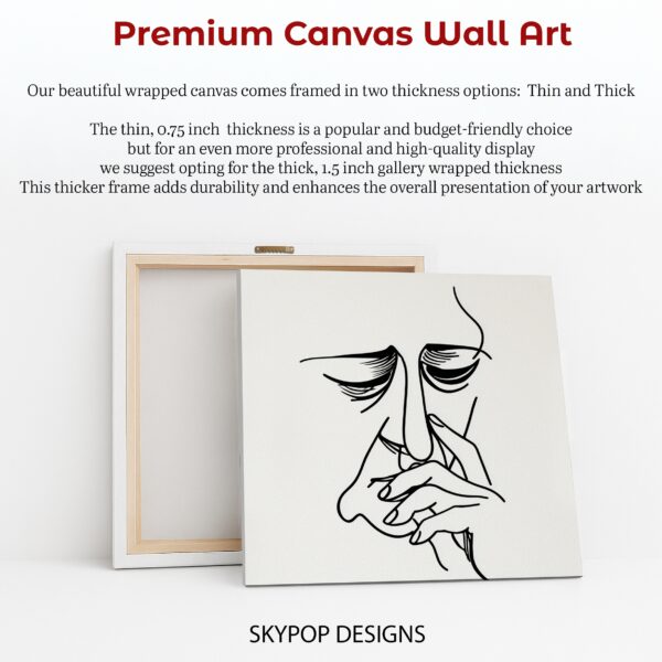 Expressive Line Art Face
