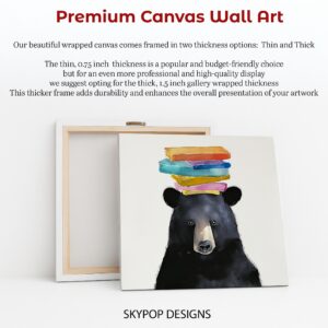 Bear Book Stack Art